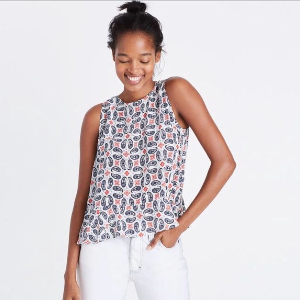 Madewell- Silk paisley shirt